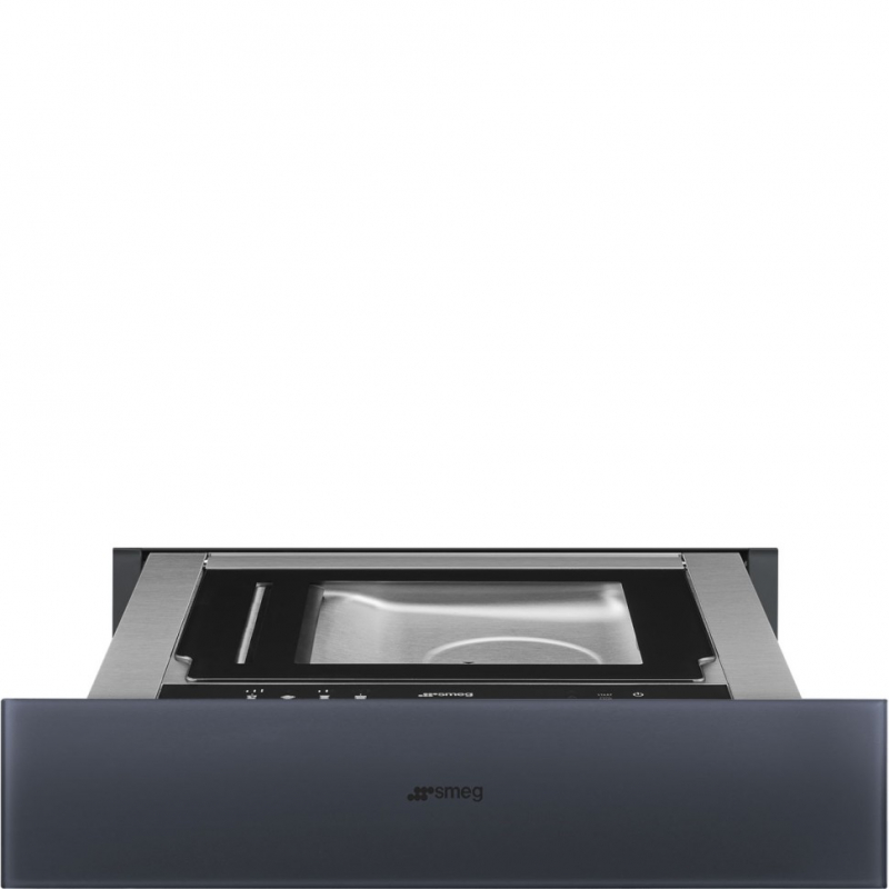 Вакууматор SMEG CPV115G, 60 см, высота 13,5 см, стекло Neptune Grey, открывание PUSH