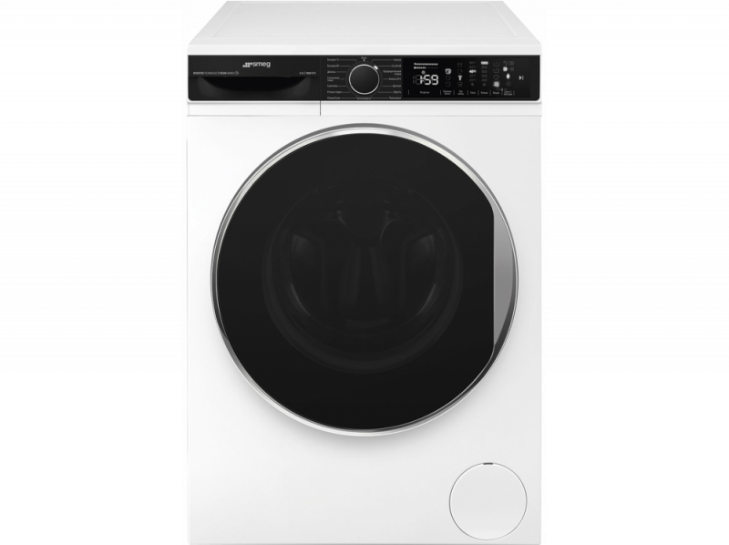 Узкая стиральная машина SMEG WM3T60CRU глубина 416 см загрузка 6 кг цвет белый