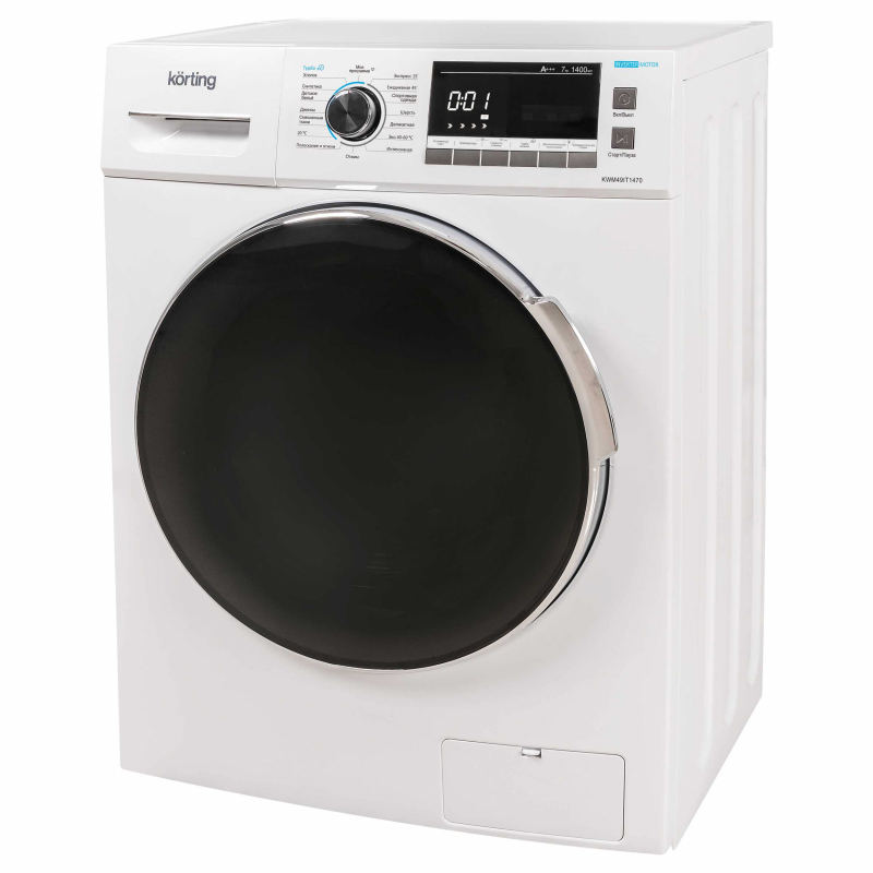 Отдельностоящая стиральная машина Korting KWM 49IT1470 с фронтальной загрузкой