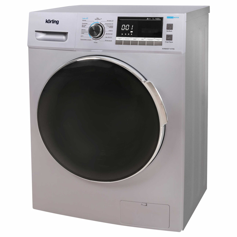 Отдельностоящая стиральная машина Korting KWM 49IT1470 S с фронтальной загрузкой