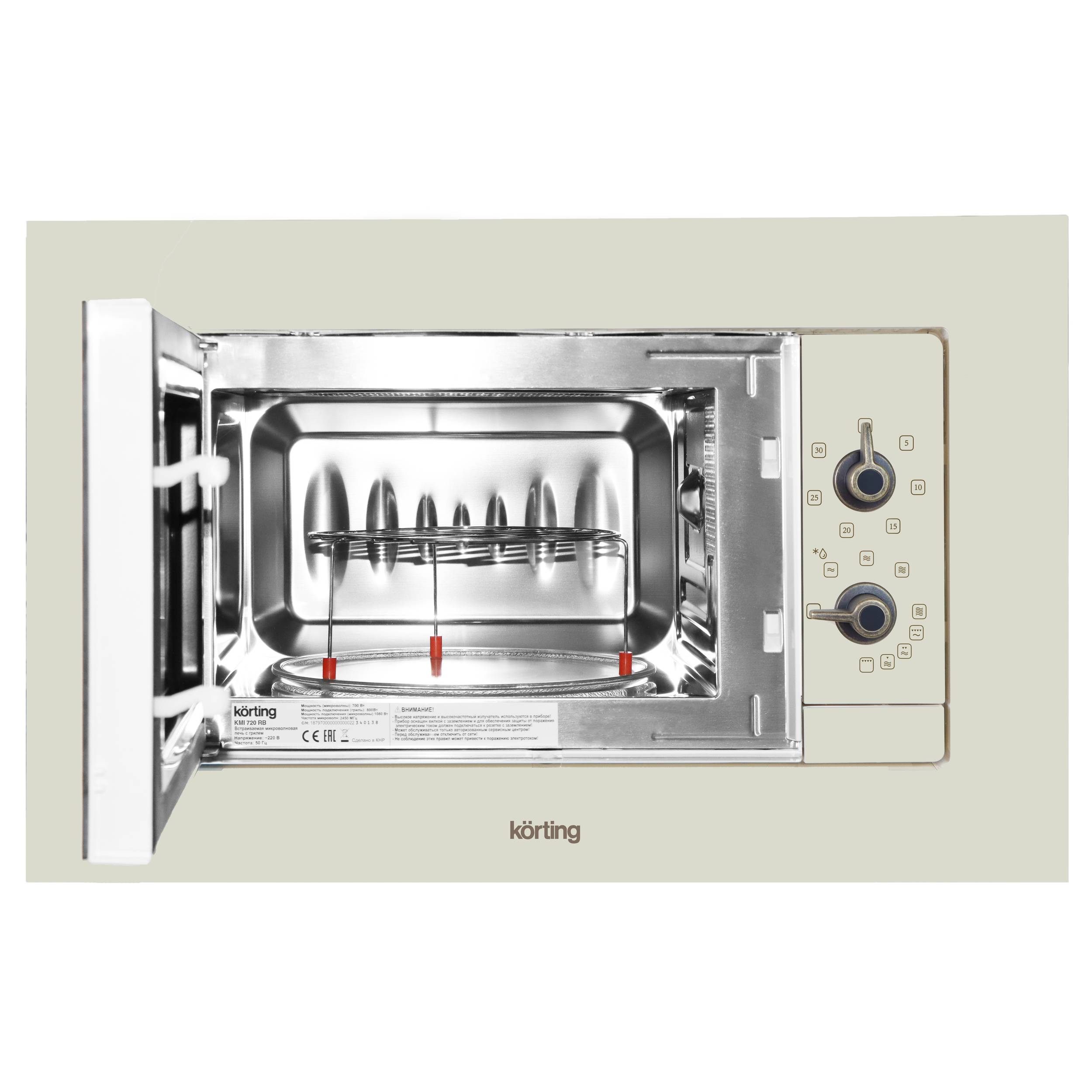 Встраиваемая микроволновая печь Korting KMI 720 RB - фото 3