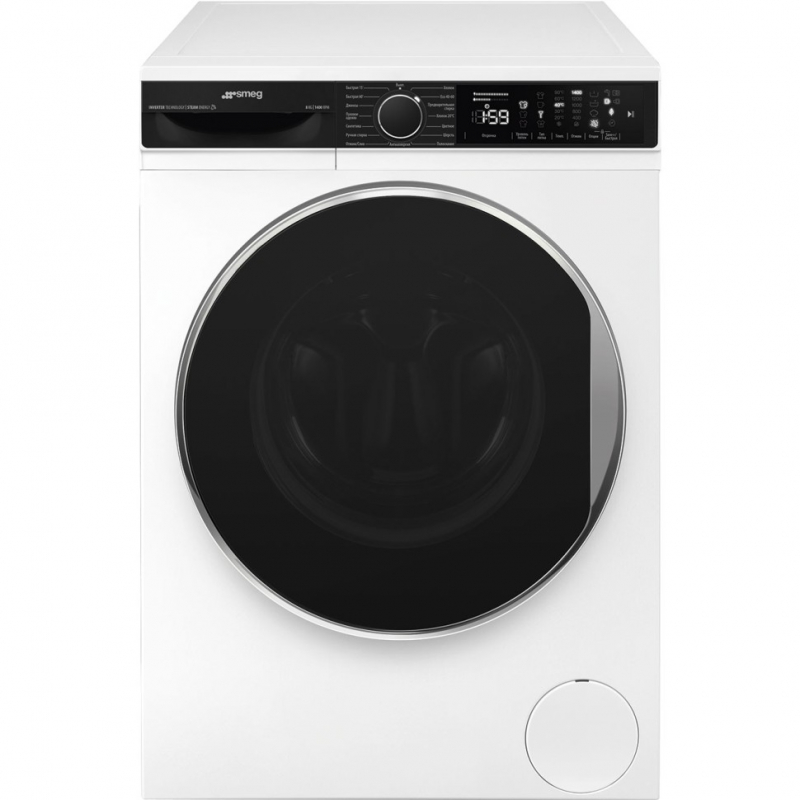 Стиральная машина SMEG WM3T84RU, глубина 52,7 см, загрузка 8 кг, цвет белый