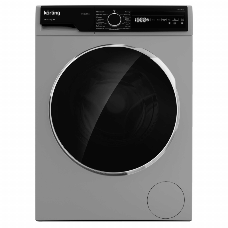 Отдельностоящая стиральная машина Korting KWM 53LS1278 S с фронтальной загрузкой
